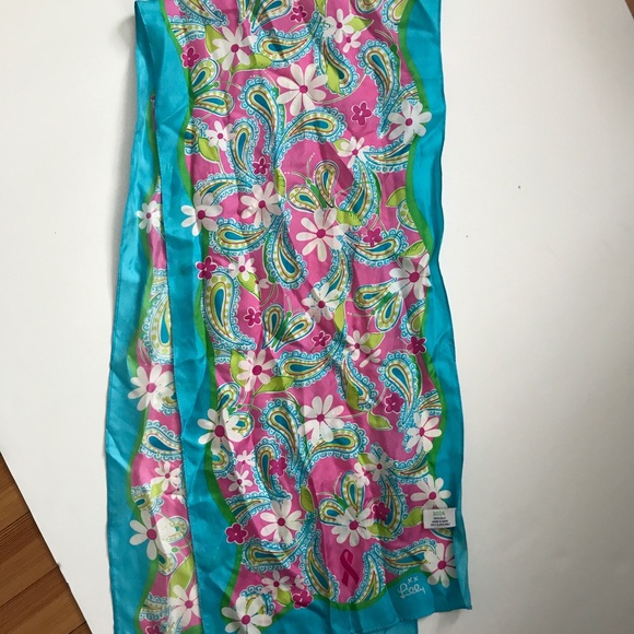 Lilly Pulitzer Accessories - 2004 breast cancer Ford Lilly Pulitzer silk scarf